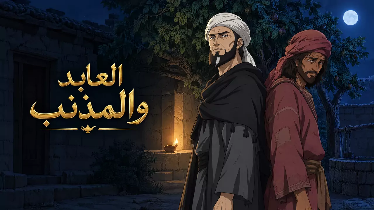العابد والمذنب — صورة الغلاف